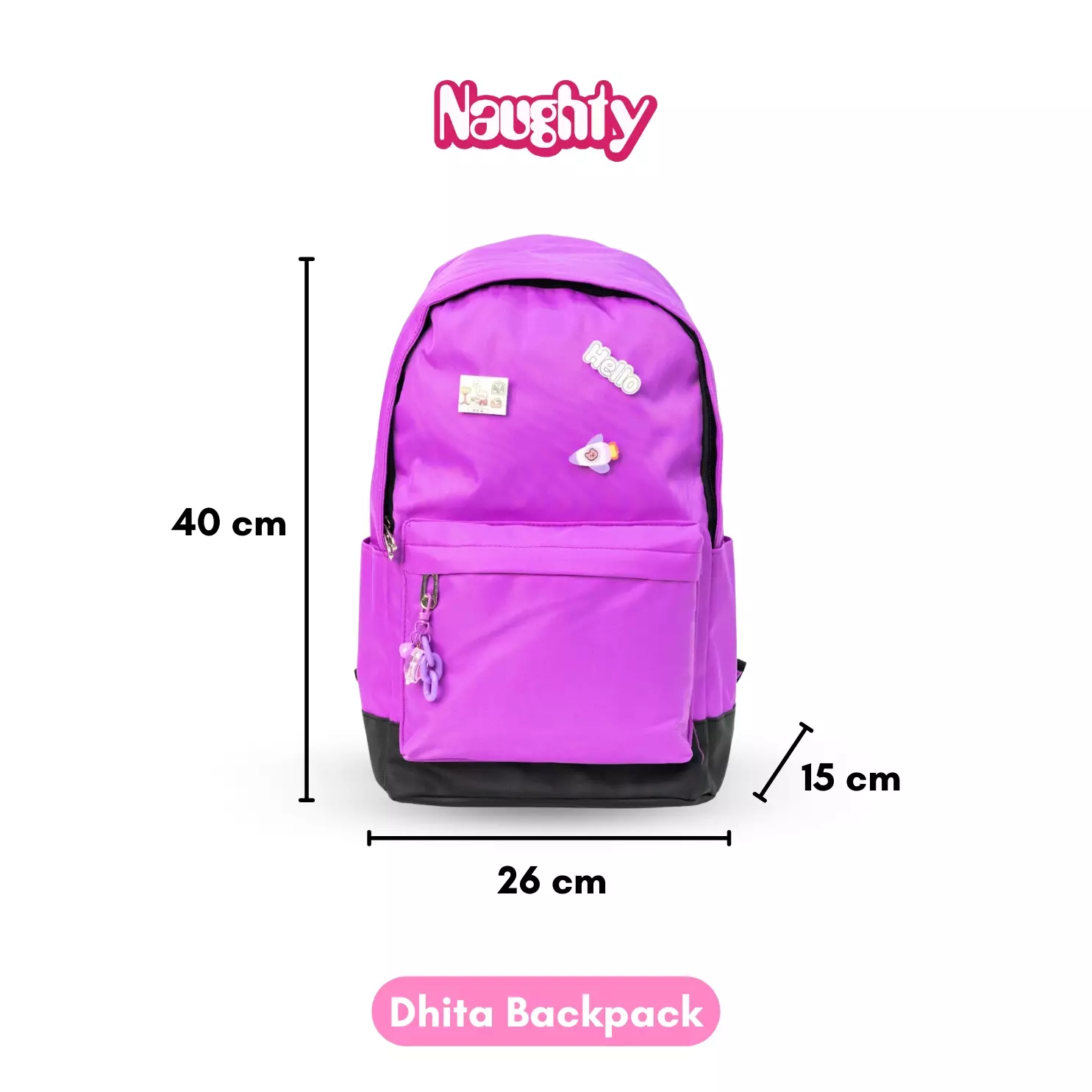 Tas Ransel Wanita Sekolah Backpack Dhita G439 231003 Naughty Accessories
