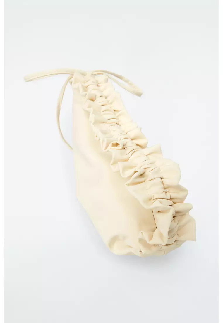 RUFFLE SHOULDER BAG