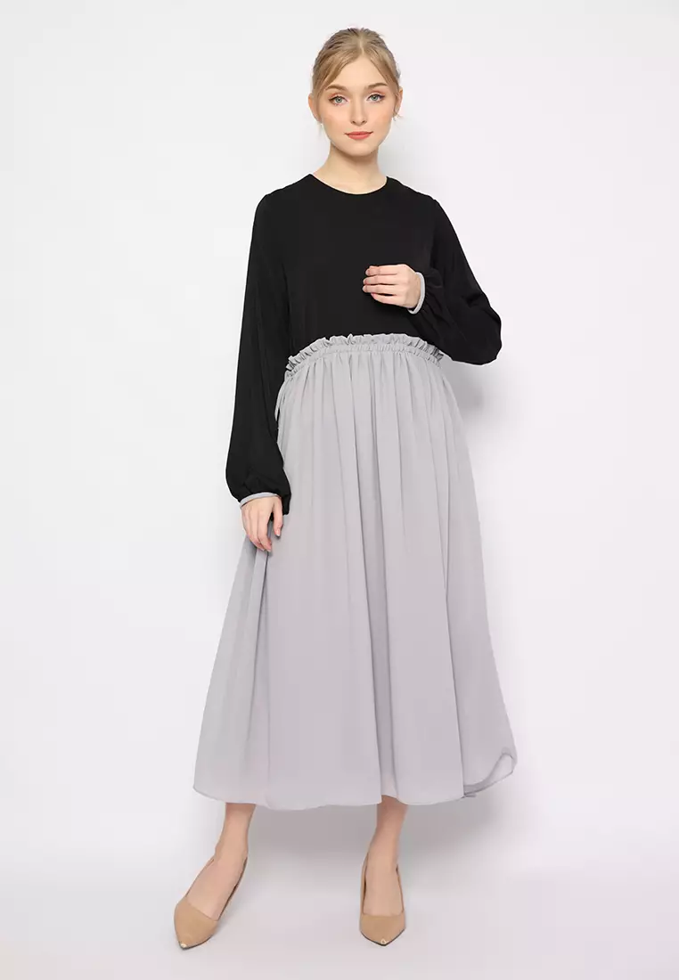 Azalea Midi Dress Cloudy Grey