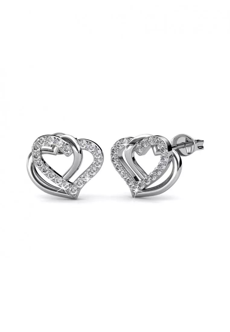 Vena Love Earring - Anting Crystal Swarovski by Her Jewellery