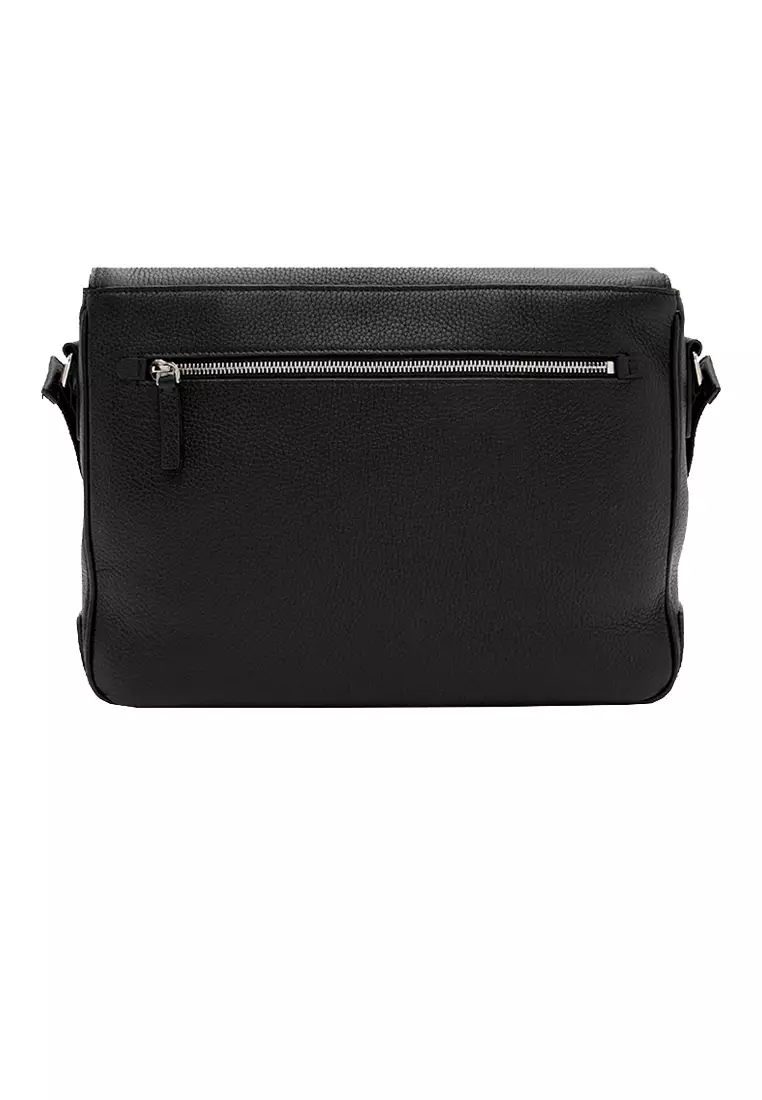 Burberry messenger bag sales black