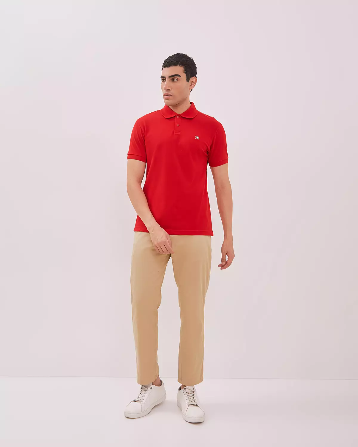MEN'S BASIC RED POLO SHIRT