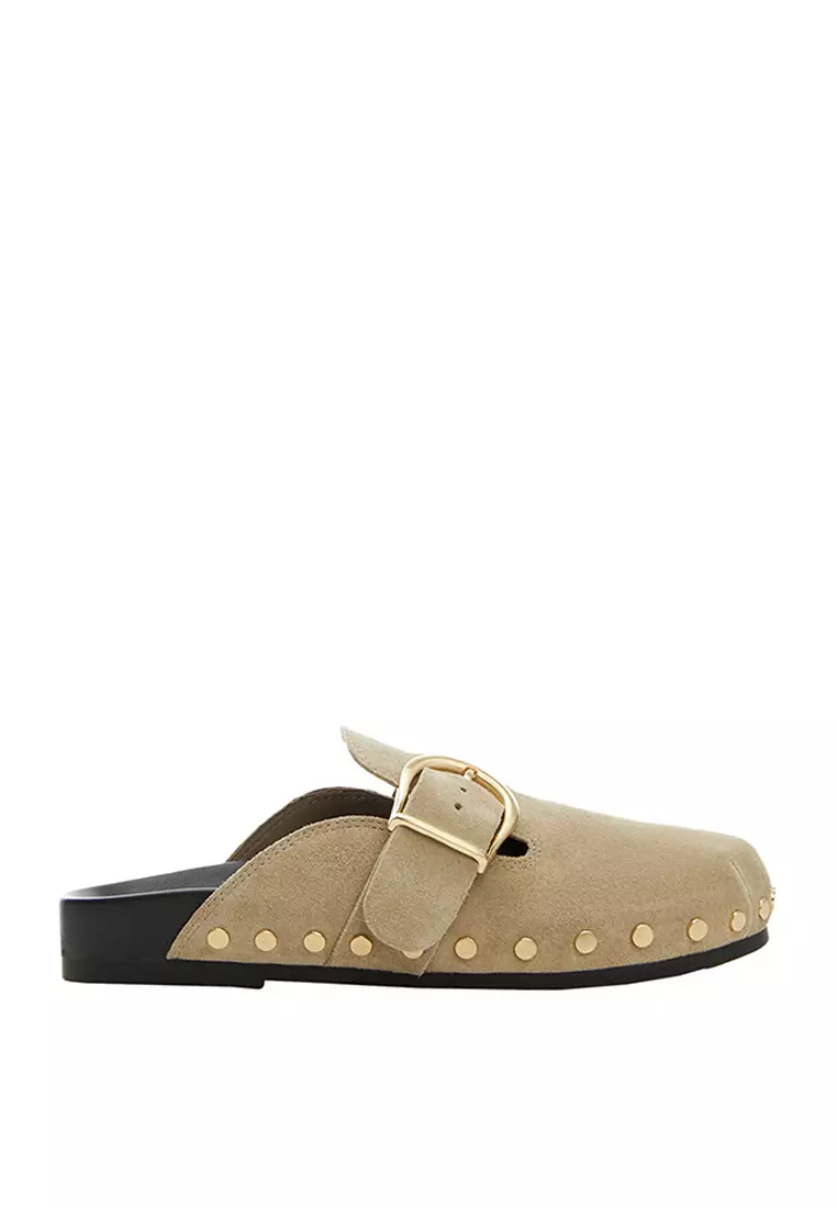 Discount on Mango  shoes - SKU: Studded Leather Clogs