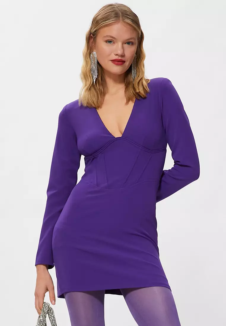 Corset Look Mini Evening Dress