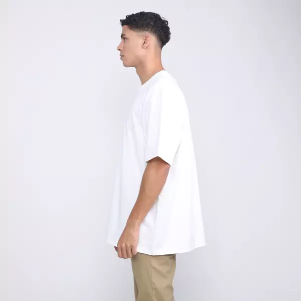 FACILITY - Kaos Oversize Rib Heavy Weight Tee Jace - White