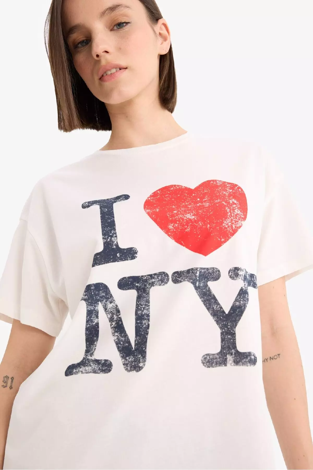 Cool Ny "Love Oversize" Crew Neck T-Shirt