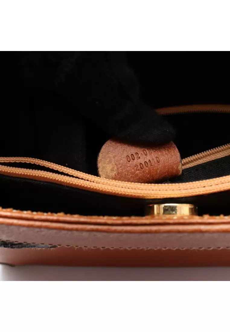 Pre-Loved Gucci Bamboo Handbag leather Brown