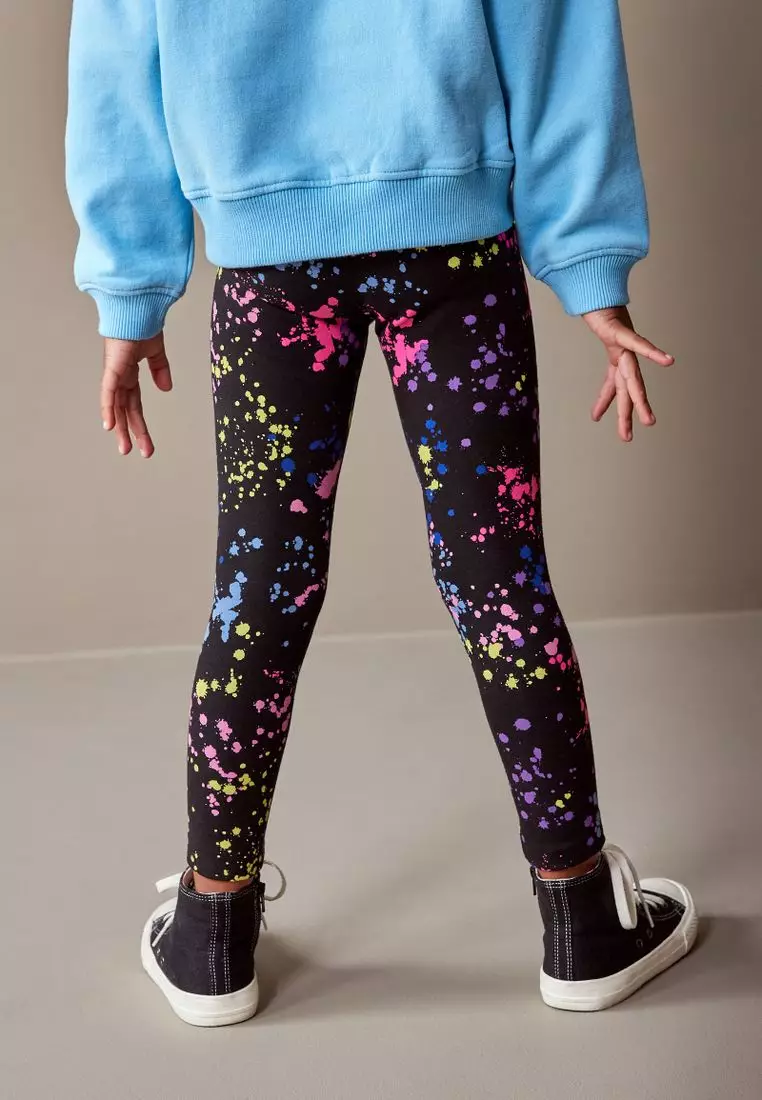 Next girls black leggings hot sale