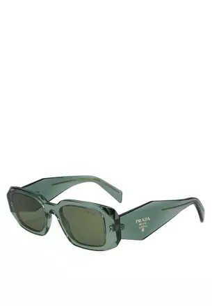 PRADA Sunglasses 鼈甲 ゴールド イタリア製 ロゴ刻印 グリーン PRADA SUNGLASSES - PR 15WS 1AB5Z1 54