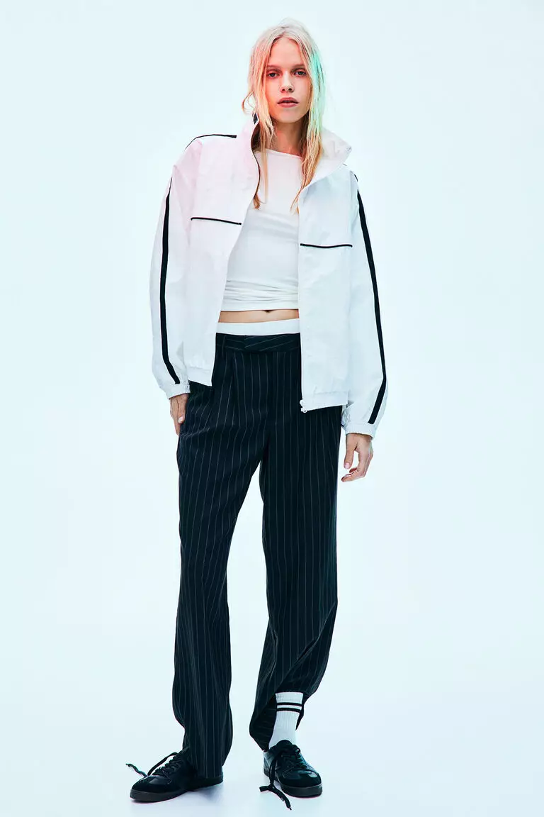 Boat-neck jersey top