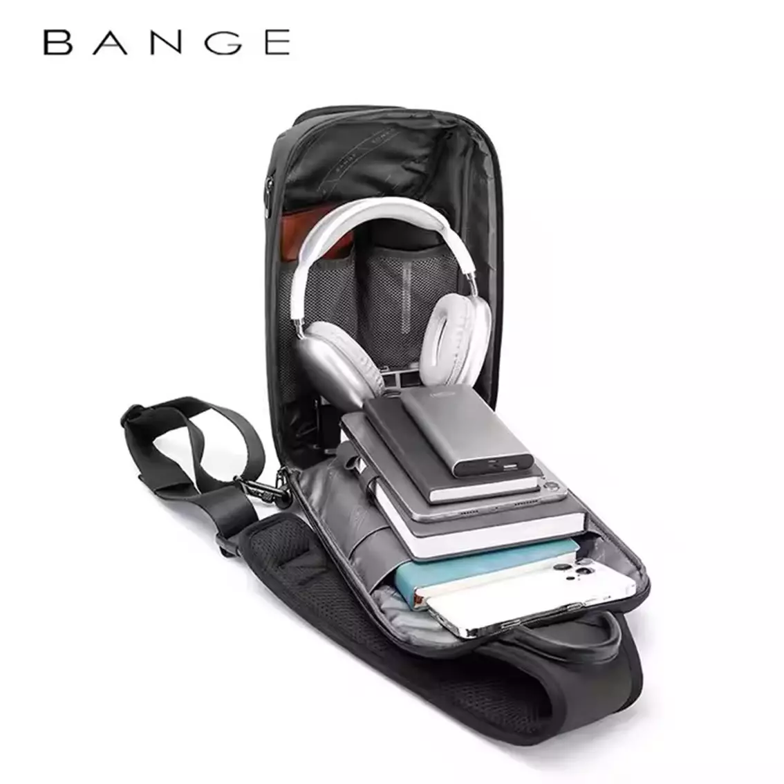 Bange BG8031 Tas Selempang Pria Sling Bag Pria crossbody bag- BLUE