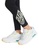Nike black Nike Girl's Electric Zebra Leggings (4 - 7 Years) - Black B498AKA1A36347GS_2