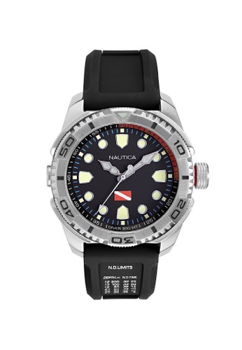 Jual Nautica Watch Nautica Jam Tangan Pria Tarpoon Dive Naptds901 Hitam Original Zalora Indonesia