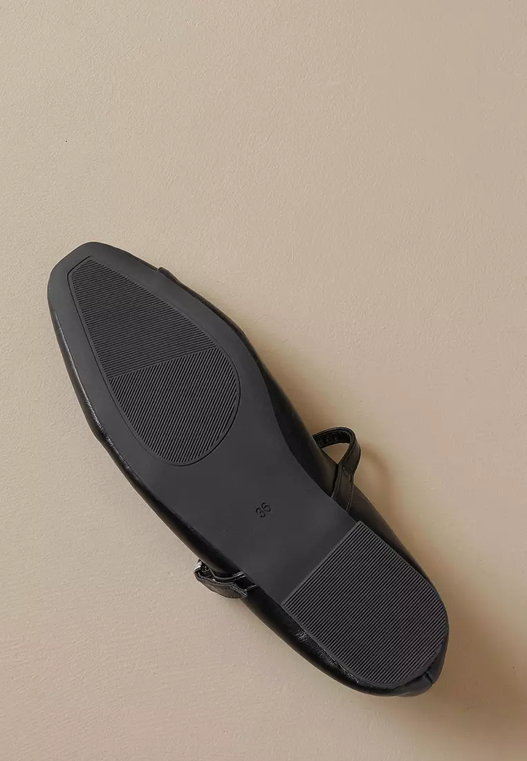 French Style Microfiber Leather Mary Jane Shoes WW821-2