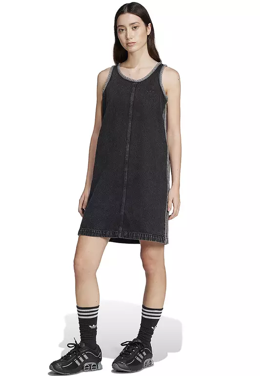 Adicolor Denim 3-Stripes Tank Dress