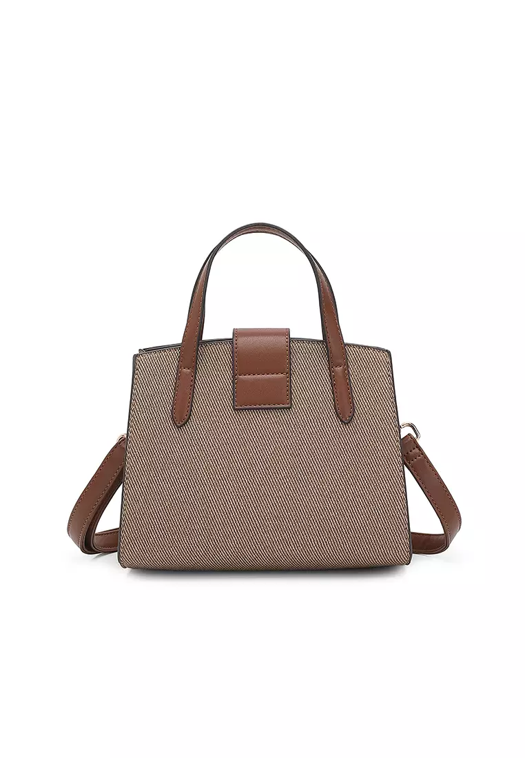 Women's Top Handle Bag / Sling Bag / Crossbody Bag / Shoulder Bag - Brown