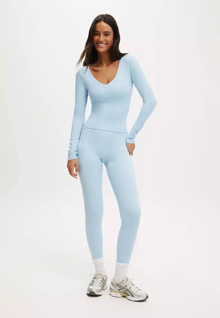 Ultra Soft Plunge Front Long Sleeve