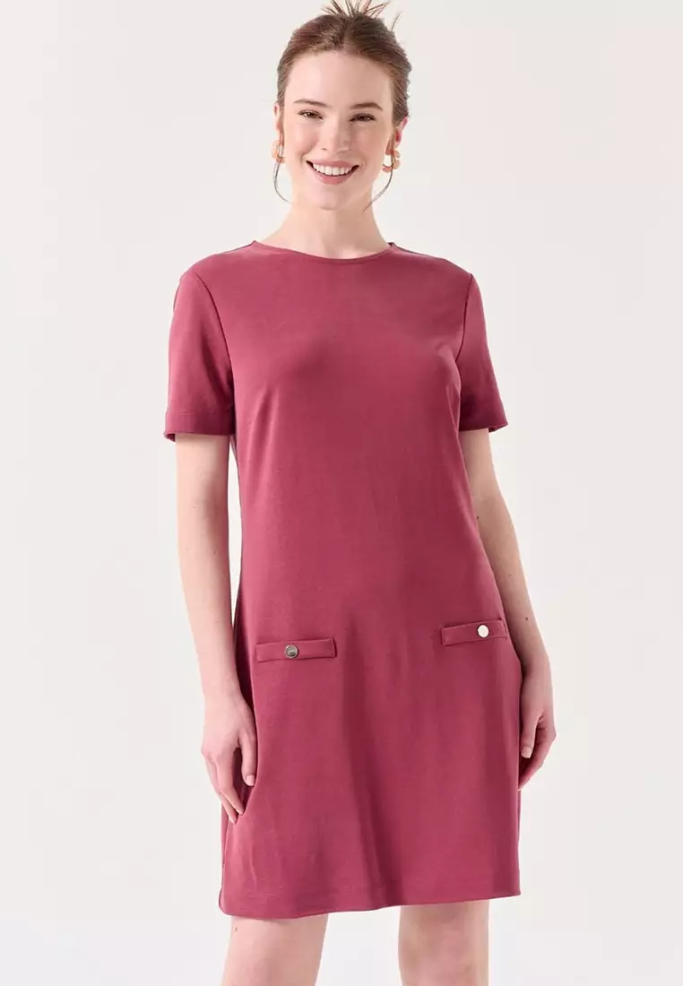 Tommy hilfiger faux pocket shift dress 2025