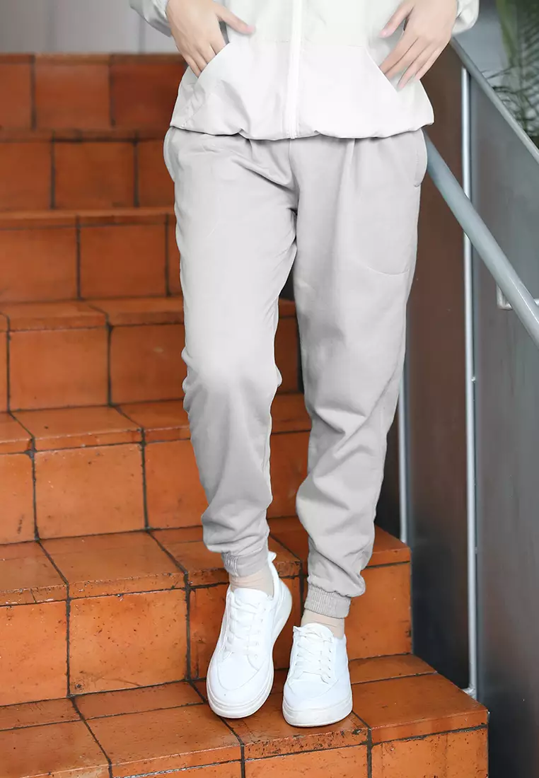 Zelena - Jazzy Jogger Pants | Celana Olahraga | Basic Sport Pants - Grey