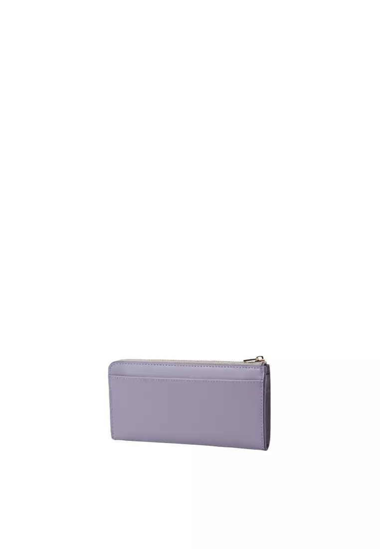 L-Zip Long Wallet - Lilac