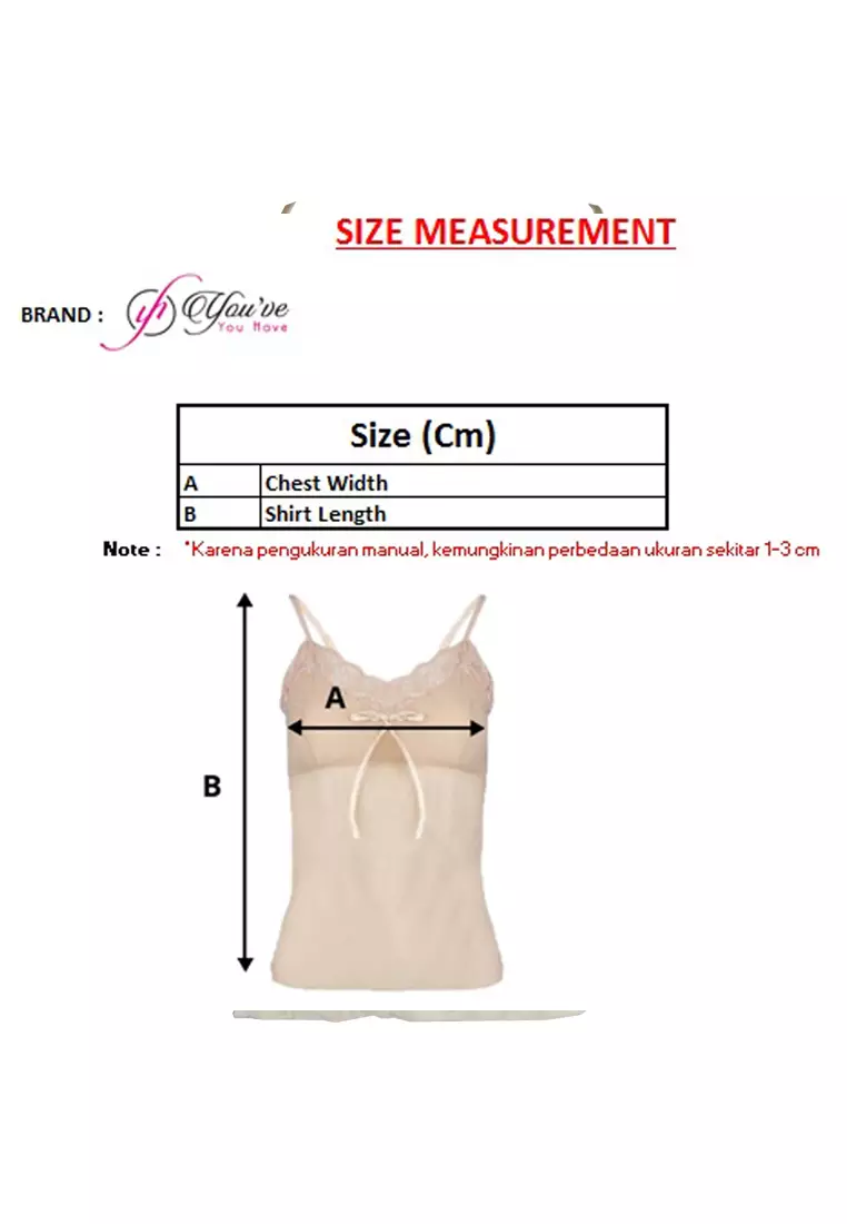 YOU'VE (YouHave) Slim Koset Singlet Tank Top Wanita 001456