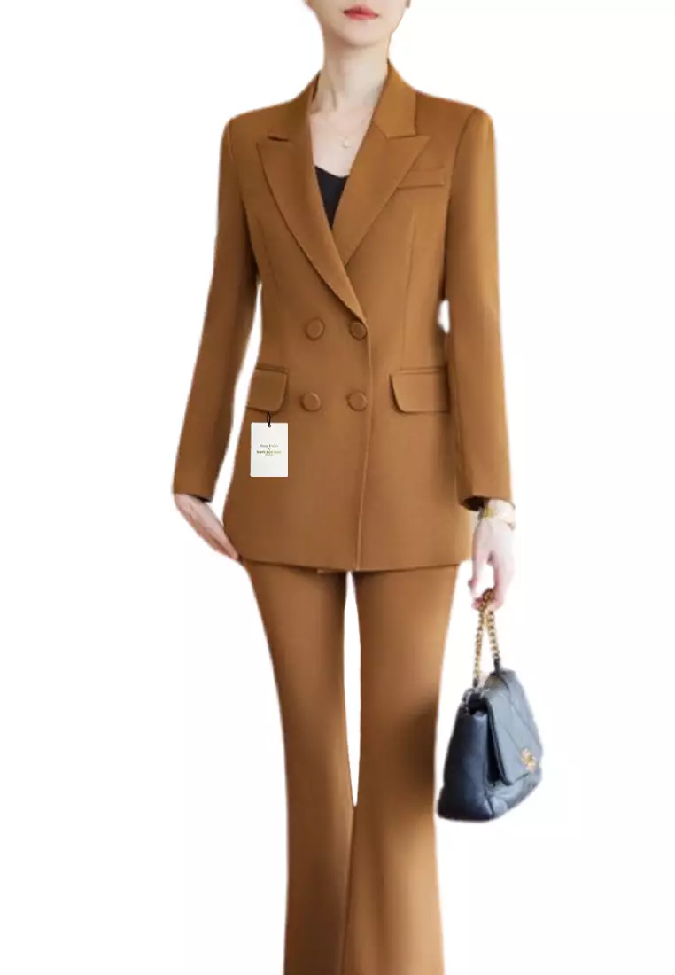 HAPPY FRIDAYS Fashionable Suit Pants Set YGH-EL2319S-pants set