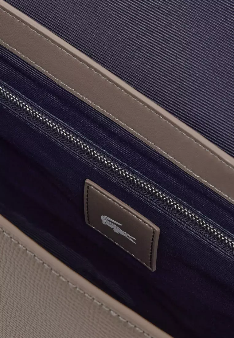 Ossian Flap Close Leather Satchel