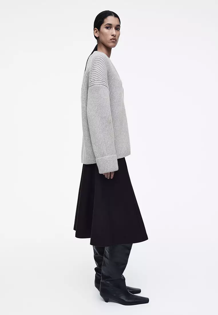 Buy COS Layered V-Neck Merino Wool Jumper 2025 Online ZALORA