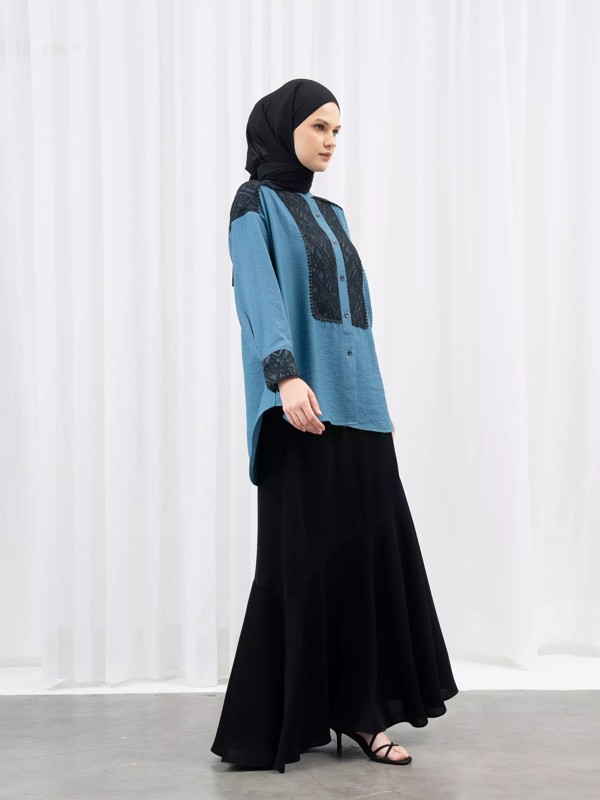 Aleza - Cavena Shirt Teal Blue