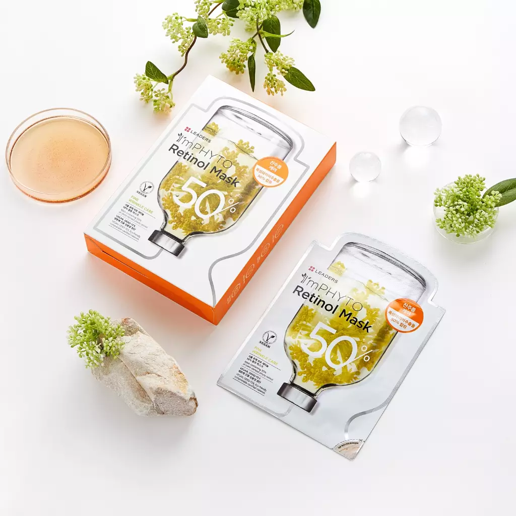 Leaders Imphyto Retinol Sheet Mask 23 ml - Masker Wajah