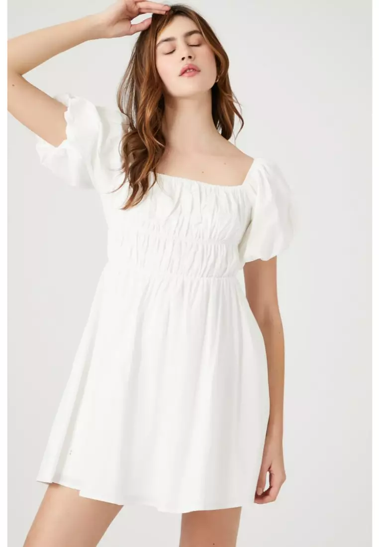 Forever 21 white sale dress with flowers
