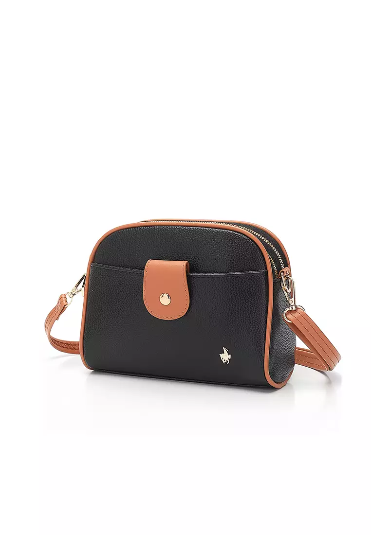 Women's Sling Bag / Crossbody Bag - Black