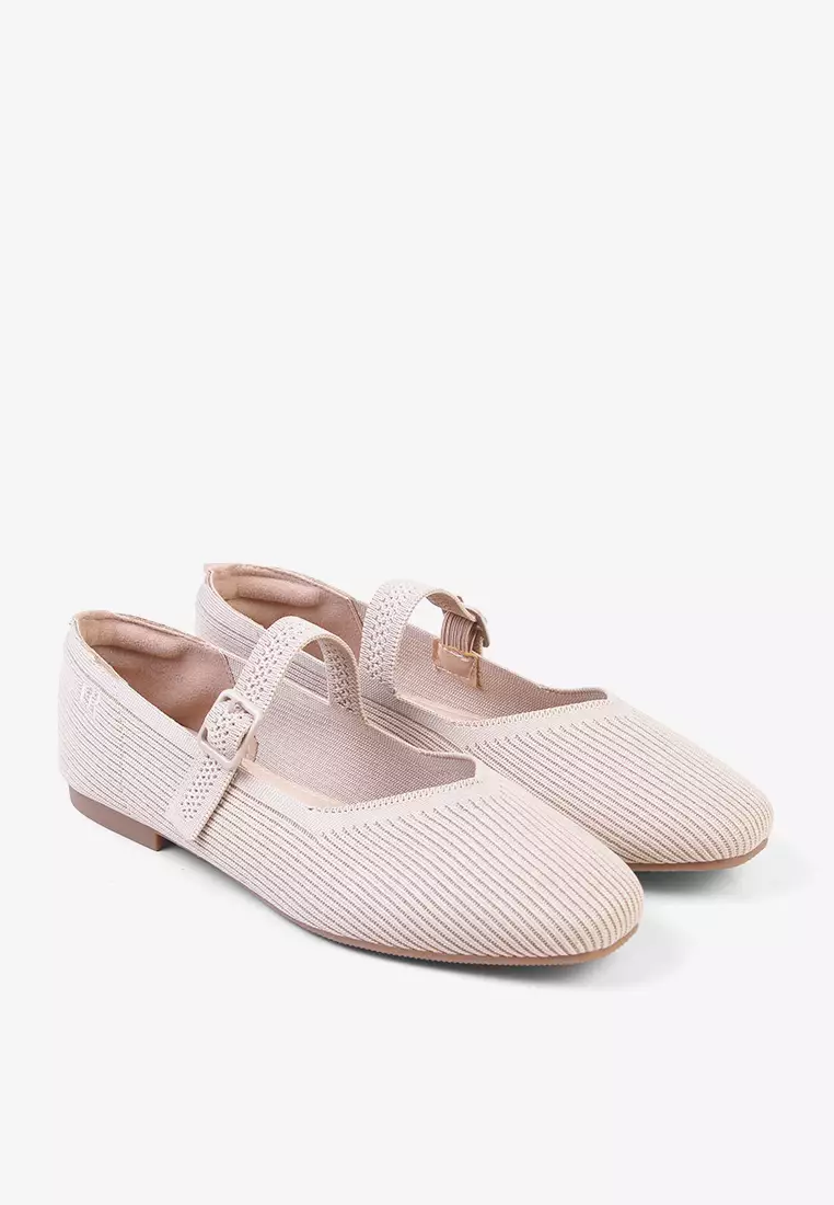Sepatu Flat Shoes Rajut Wanita  L.Mona
