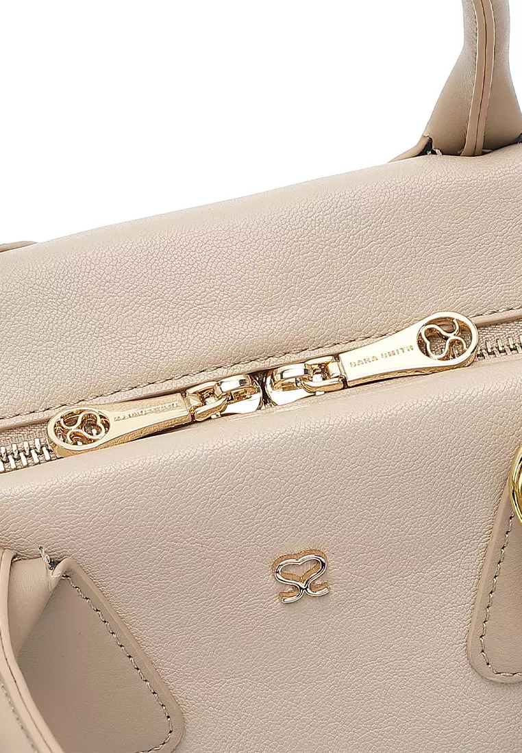 Women's Top Handle Bag / Sling Bag / Crossbody Bag (Tas Selempang / Tas Tangan) - Krem