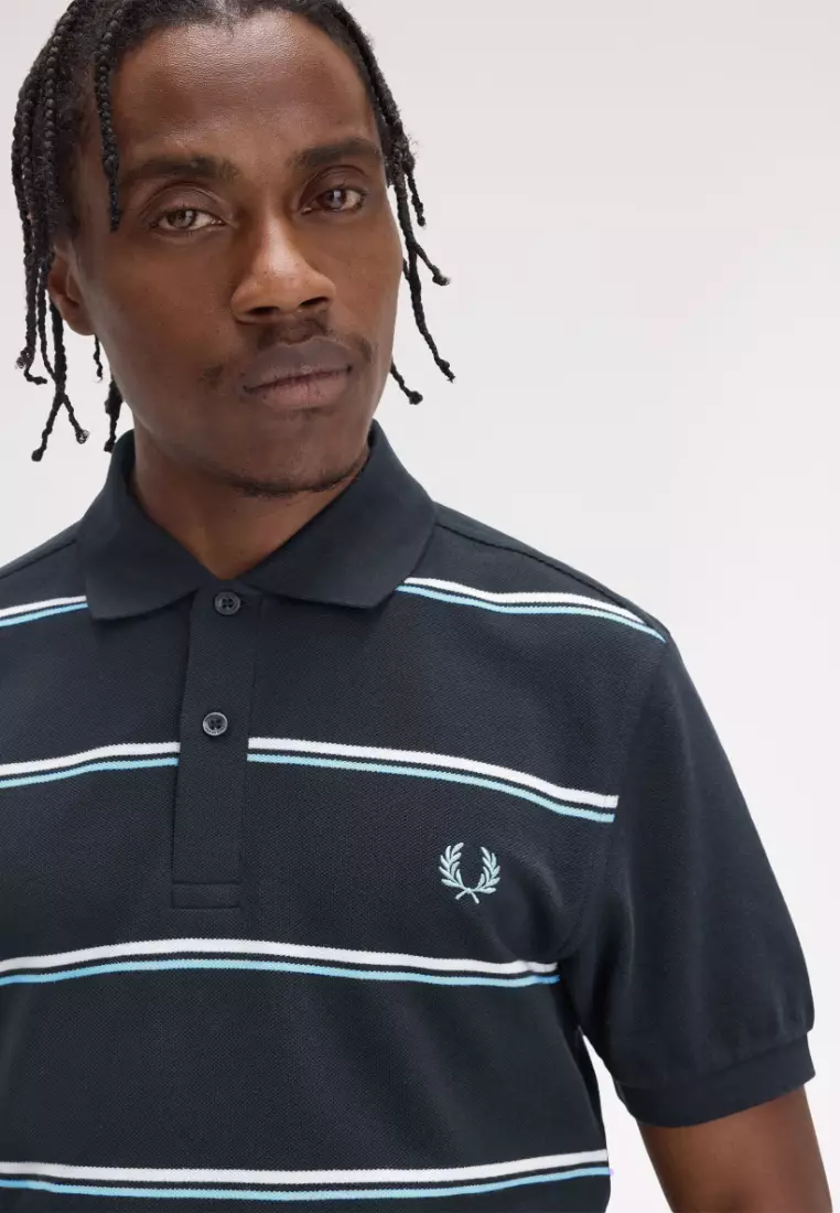 Buy Fred Perry Fred Perry M9905 Striped Polo Shirt (Navy) 2026