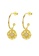 SUNRAIS gold High quality Silver S925 gold simple design earrings 4AEE1ACE393269GS_1