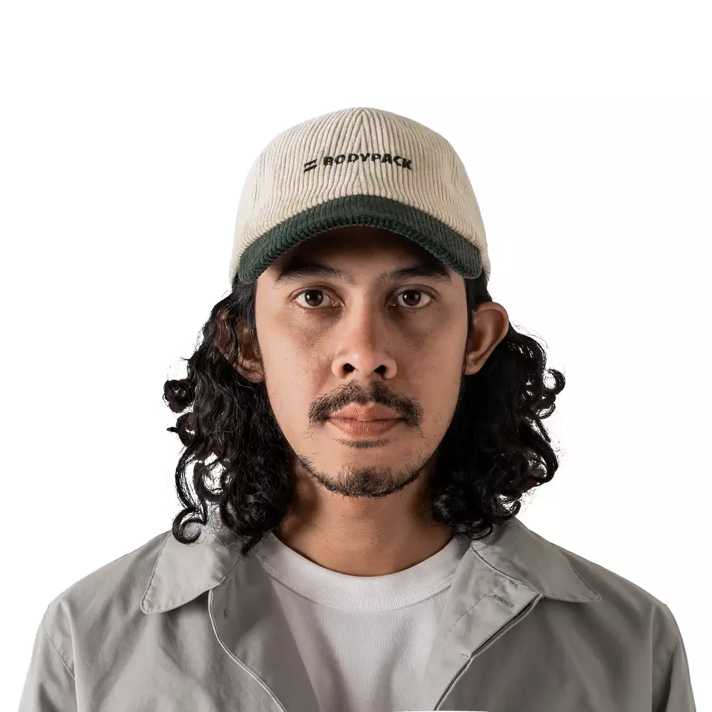 Pixar Corduroy Baseball Cap Topi Sport Praktis - Olive