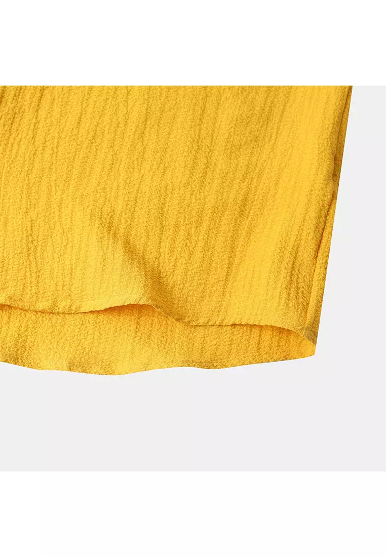 Solid Color Short-Sleeved Shirt YL-A89