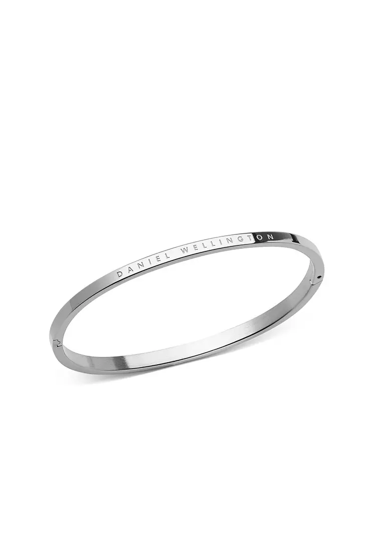Classic Bangle Silver Unisex Bangle for women and men stainless steel crystal Bracelet DW Official Authentic Original