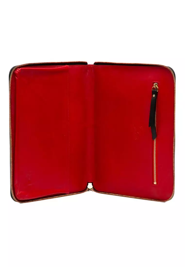 Pre-Loved Christian Louboutin Calfskin Spike Ipad Case