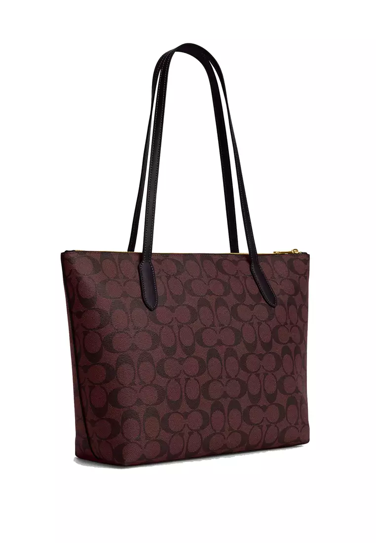 Coach 2025 oxblood tote