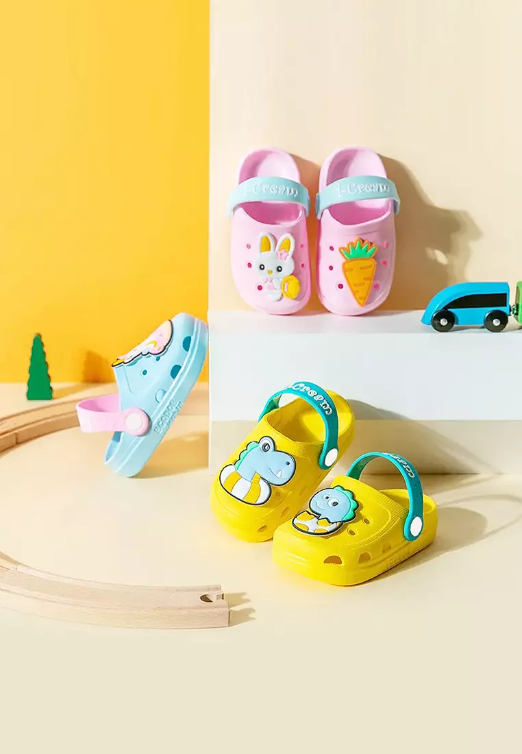 Wakakids Sandal Anak Laki Laki Slippers Karet Non Slip Model Baim Tali Belakang Karakter Captain Navy Venhs