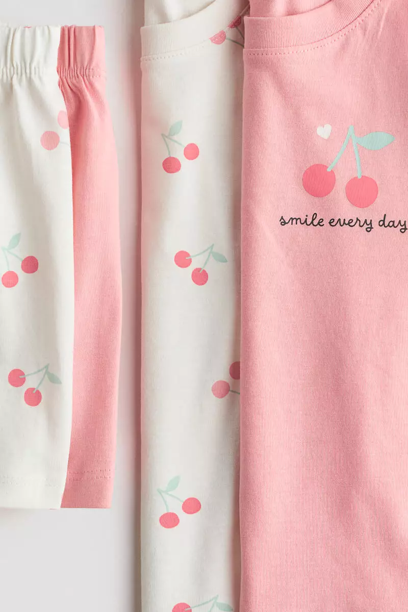 2-pack printed cotton pyjamas