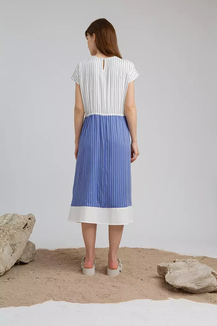 COTTONINK - Dress Wanita Blue Bayda #SummerCollection