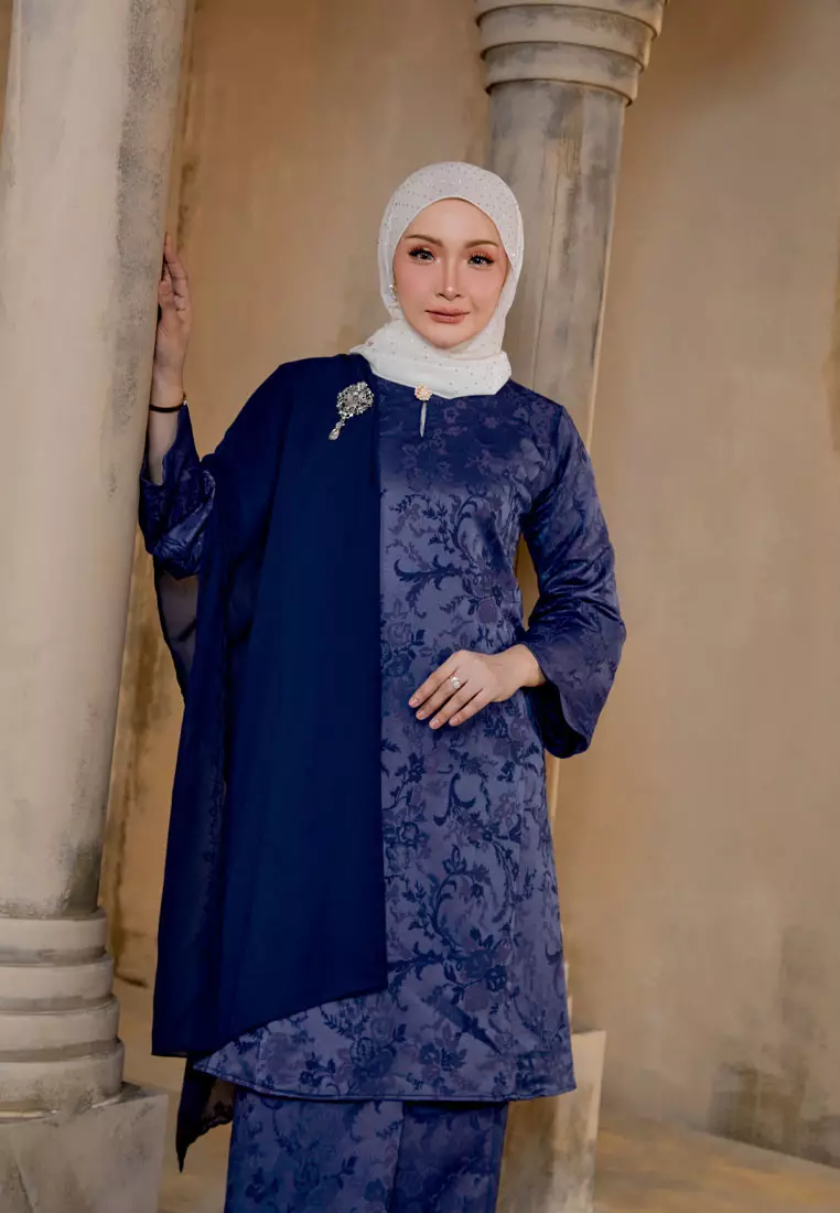 Majestic 2.0 Classic Cotton Jacquard Baju Kurung Pahang Lipat Depan