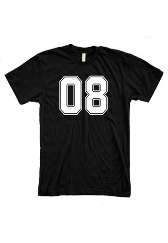 MRL Prints black Number Shirt 08 T-Shirt Customized Jersey 254C9AAF120852GS_1