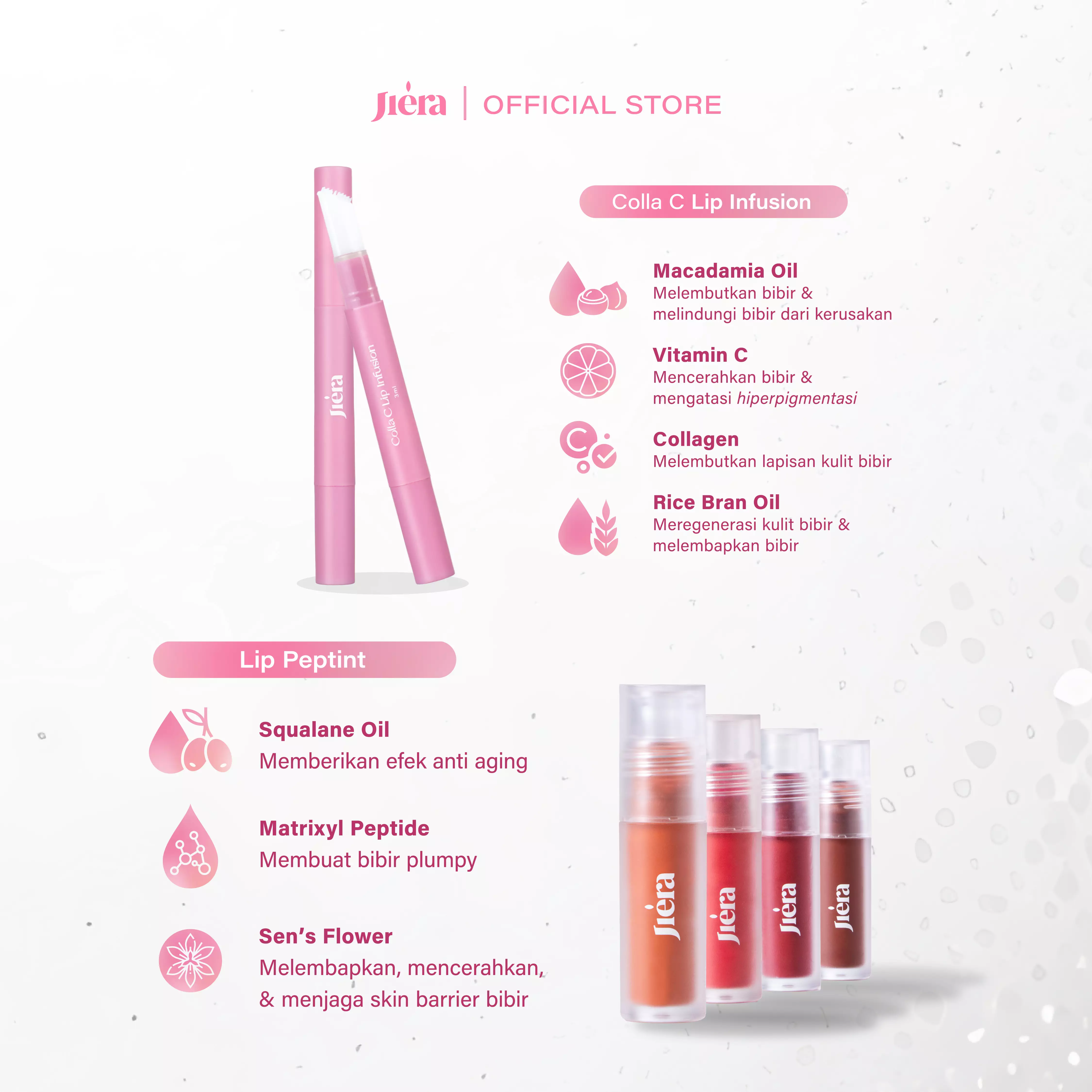 Jual Jiera [Bundling]JIERA Lip Peptint 3,5ml | Shade 0.1 Saffron Ale ...