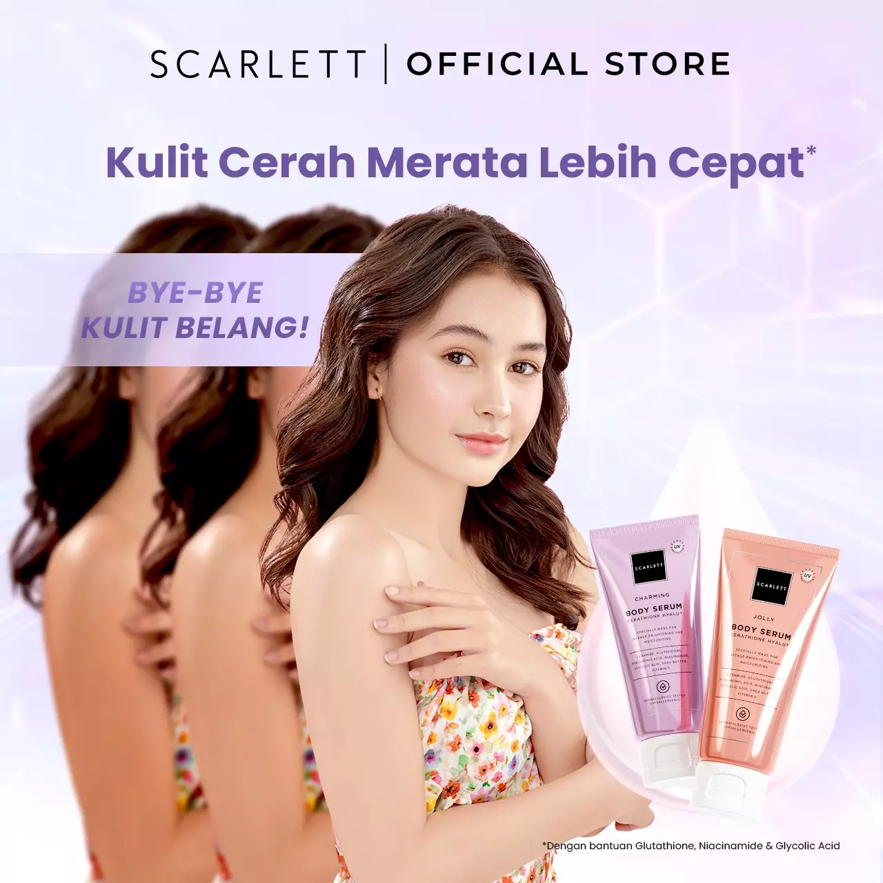 Scarlett Whitening NEW Body Serum Tube Jolly - Kemasan 170ml
