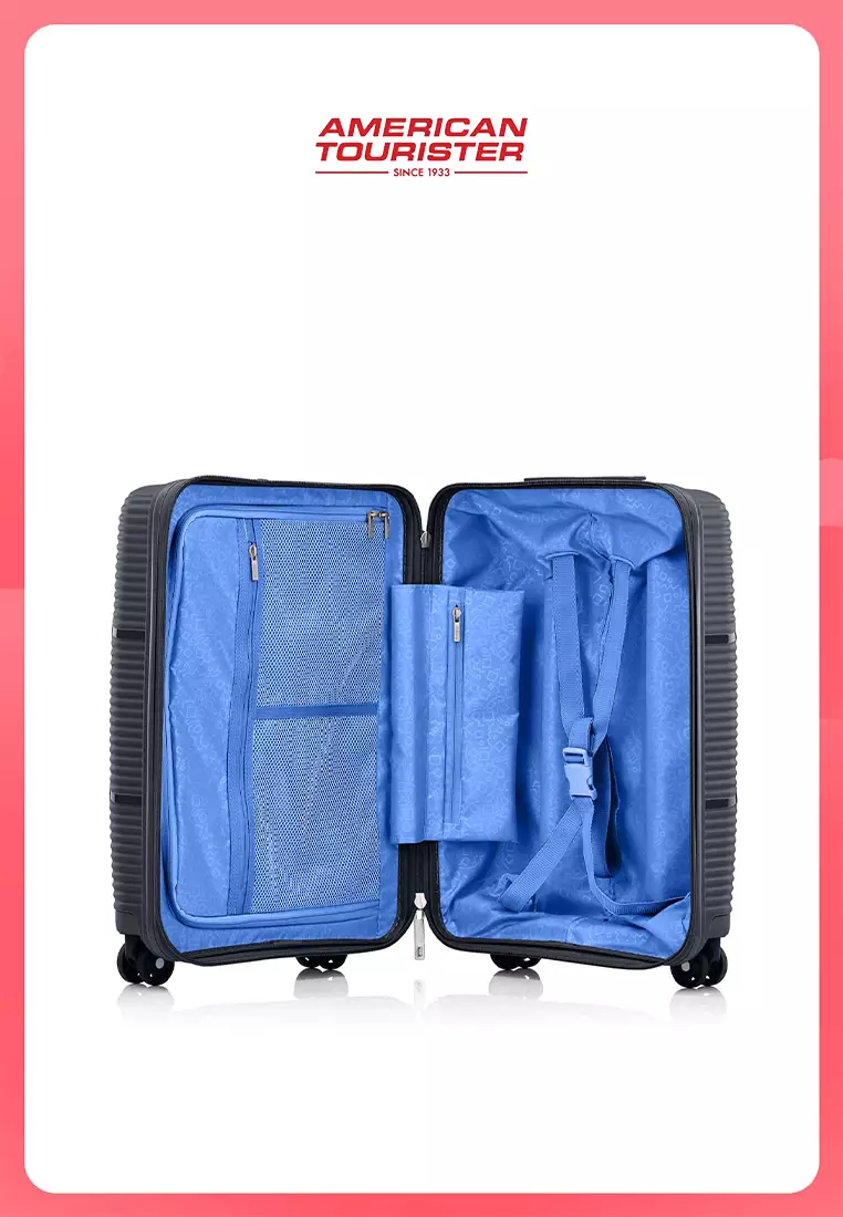 Bundle American Tourister Koper Ezylif Cabin Black + Ezylif Medium Black