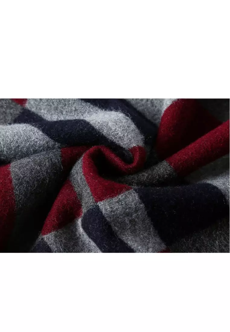 Men's Warm Scarf for Autumn and Winter - Thick Korean Style Long, Versatile Scarf